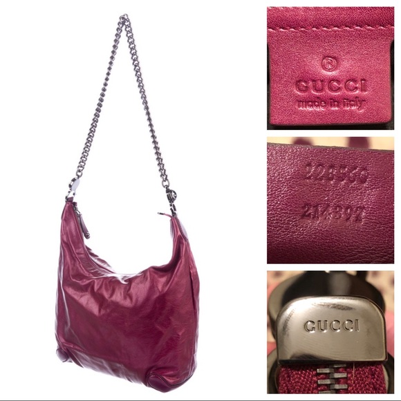 HOLD 4 CHRISTINA Vin. Gucci Galaxy Hobo Raspberry - Picture 1 of 8